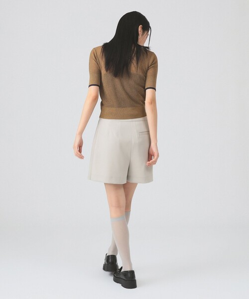 FRED PERRY（フレッドペリー）の「【別注】FRED PERRY / リブ ニット シャツ（ポロシャツ・レディース・ブラウン系その他4/ブルー・10）」の5枚目の写真