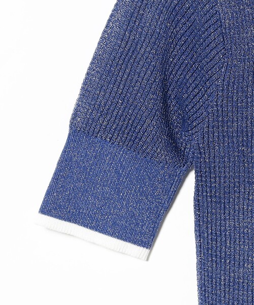 FRED PERRY(フレッドペリー)の「【別注】FRED PERRY / リブ ニット ポロシャツ(ポロシャツ・レディース・ブラウン系その他4/ブルー・10)」の6枚目の写真