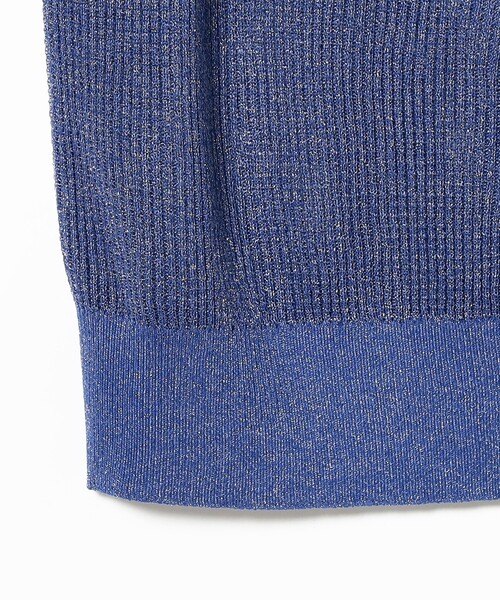 FRED PERRY(フレッドペリー)の「【別注】FRED PERRY / リブ ニット ポロシャツ(ポロシャツ・レディース・ブラウン系その他4/ブルー・10)」の7枚目の写真