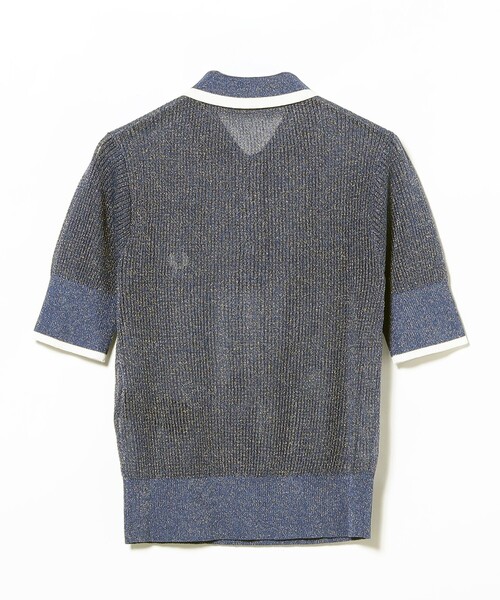 FRED PERRY(フレッドペリー)の「【別注】FRED PERRY / リブ ニット ポロシャツ(ポロシャツ・レディース・ブラウン系その他4/ブルー・10)」の8枚目の写真