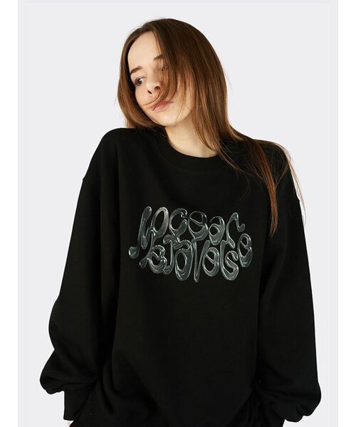 AOX(エーオーエックス)の「クロムメタル3Dタイプスウェットブラック(スウェット・メンズ・ブラック・S/M/L)」の1枚目の写真