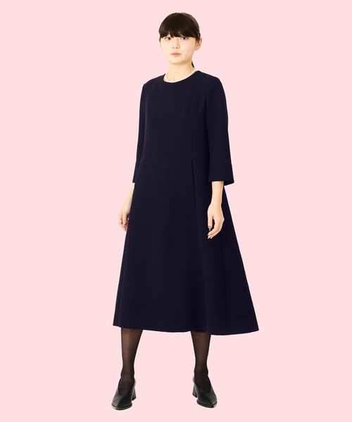Ranerrh(ラネリ)の「【NAVY】フォーマルミニマルドレス【結婚式・入卒式・お受験】【オケージョン】(ワンピース・レディース・ネイビー・38)」の1枚目の写真