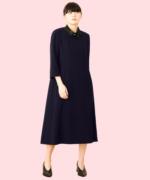 Ranerrh(ラネリ)の「【NAVY】フォーマルミニマルドレス【結婚式・入卒式・お受験】【オケージョン】(ワンピース・レディース・ネイビー・38)」の11枚目の写真