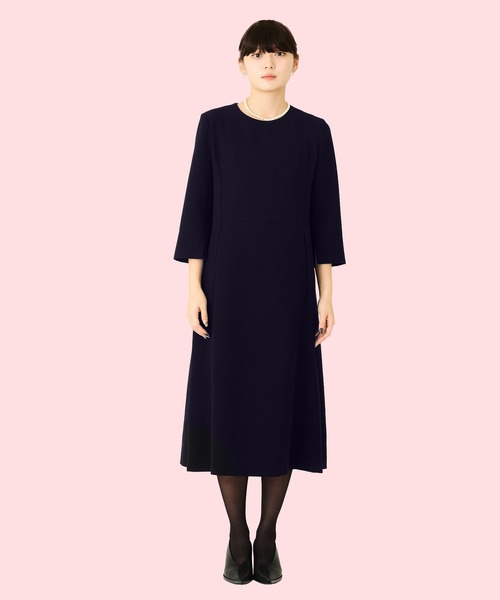 Ranerrh(ラネリ)の「【NAVY】フォーマルミニマルドレス【結婚式・入卒式・お受験】【オケージョン】(ワンピース・レディース・ネイビー・38)」の2枚目の写真