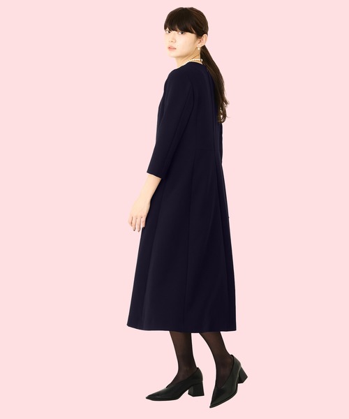 Ranerrh(ラネリ)の「【NAVY】フォーマルミニマルドレス【結婚式・入卒式・お受験】【オケージョン】(ワンピース・レディース・ネイビー・38)」の8枚目の写真