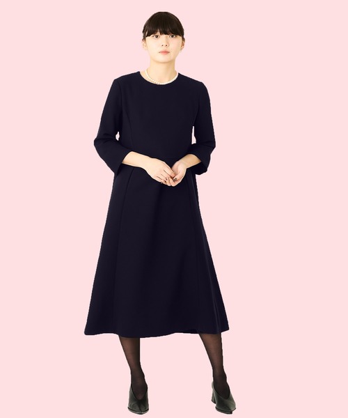 Ranerrh(ラネリ)の「【NAVY】フォーマルミニマルドレス【結婚式・入卒式・お受験】【オケージョン】(ワンピース・レディース・ネイビー・38)」の6枚目の写真