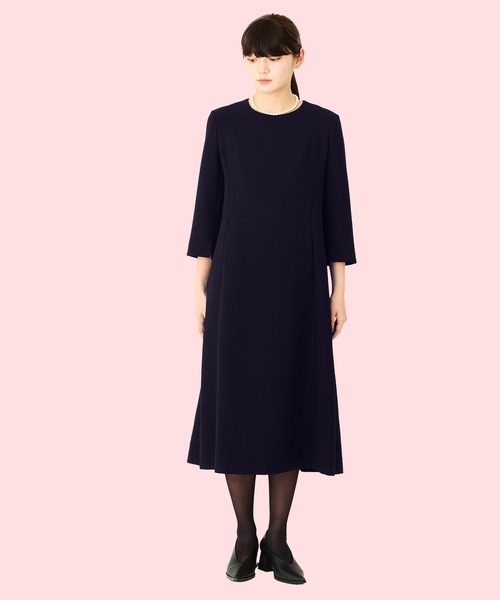 Ranerrh(ラネリ)の「【NAVY】フォーマルミニマルドレス【結婚式・入卒式・お受験】【オケージョン】(ワンピース・レディース・ネイビー・38)」の7枚目の写真