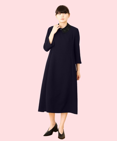 Ranerrh(ラネリ)の「【NAVY】フォーマルミニマルドレス【結婚式・入卒式・お受験】【オケージョン】(ワンピース・レディース・ネイビー・38)」の10枚目の写真