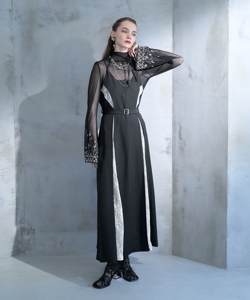 HARE（ハレ）の「【CEREMONY】シシュウシアートップス(HARE)（Tシャツ/カットソー・レディース・ブルー/ブラック・FREE）」の5枚目の写真