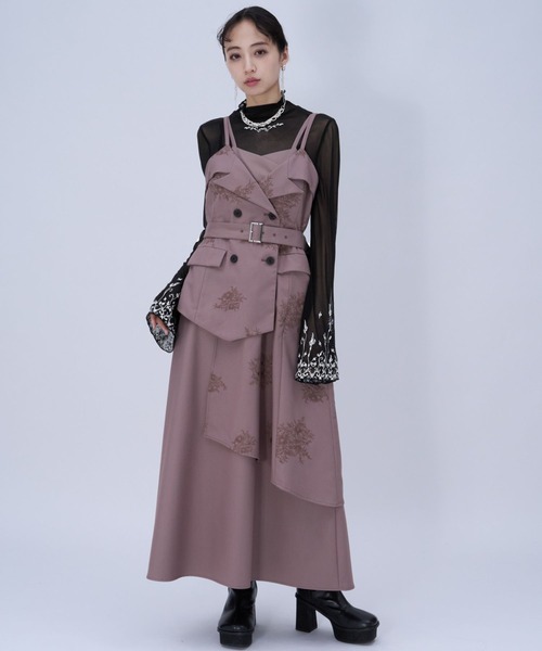 HARE（ハレ）の「【CEREMONY】シシュウシアートップス(HARE)（Tシャツ/カットソー・レディース・ブルー/ブラック・FREE）」の8枚目の写真