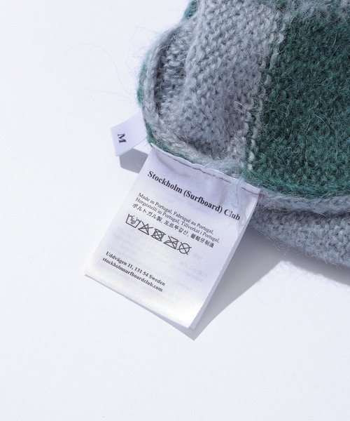 Stockholm Surfboard Club(ストックホルムサーフボードクラブ)の「STOCKHOLM SURFBORD CLUB Rag Check U2000105172(ニット/セーター・メンズ・グリーン・M)」の5枚目の写真