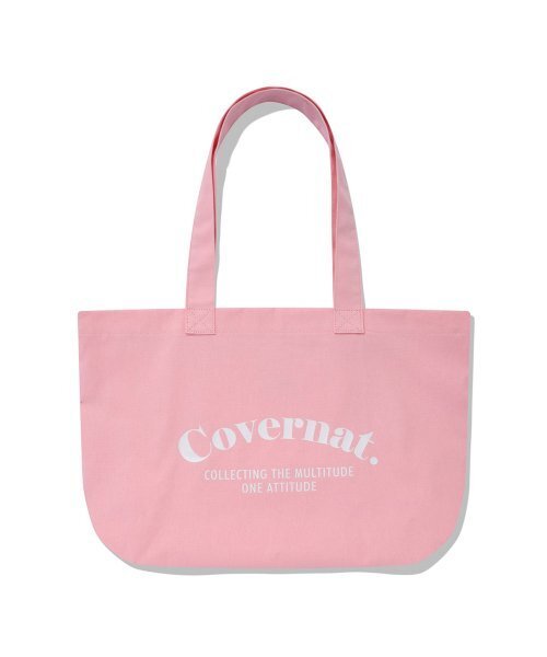 COVERNAT(カバーナット)の「フレッシュセリフロゴキャンバスバッグピンク(エコバッグ/サブバッグ・レディース・その他・FREE)」の1枚目の写真