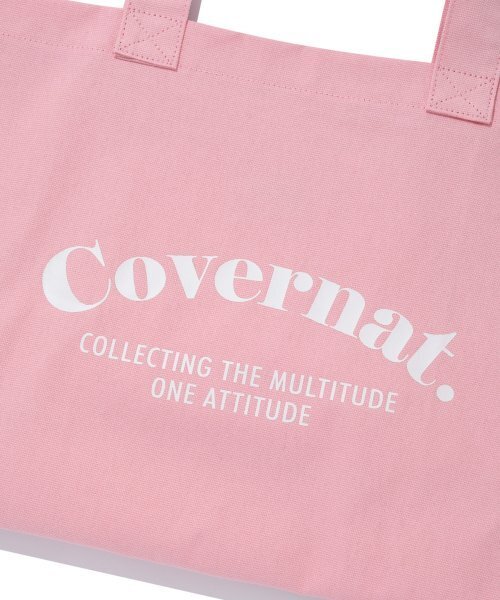 COVERNAT(カバーナット)の「フレッシュセリフロゴキャンバスバッグピンク(エコバッグ/サブバッグ・レディース・その他・FREE)」の3枚目の写真