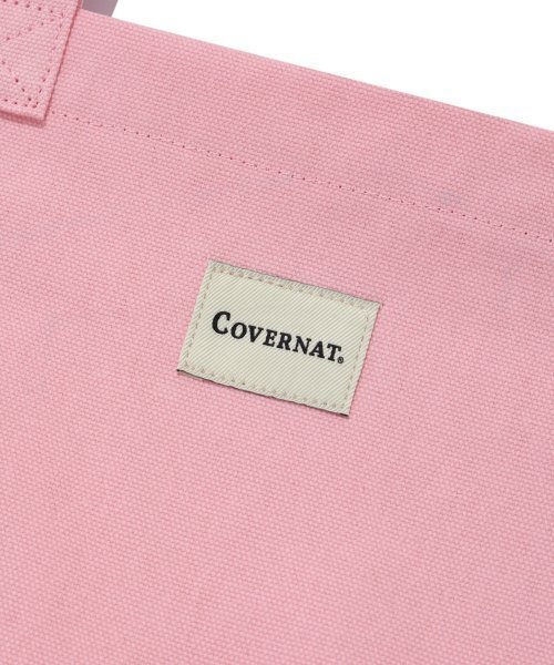 COVERNAT(カバーナット)の「フレッシュセリフロゴキャンバスバッグピンク(エコバッグ/サブバッグ・レディース・その他・FREE)」の4枚目の写真