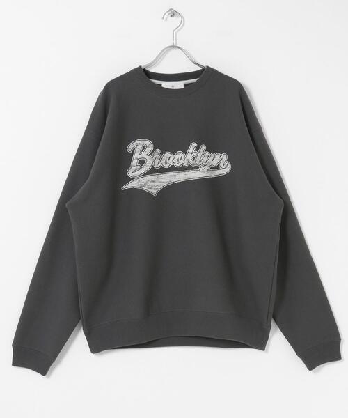 URBAN RESEARCH Sonny Label（アーバンリサーチサニーレーベル）の「裏起毛プリントスウェットプルオーバー（スウェット・メンズ・チャコールグレー/ブラウン/オフホワイト・MEDIUM/LARGE）」の6枚目の写真