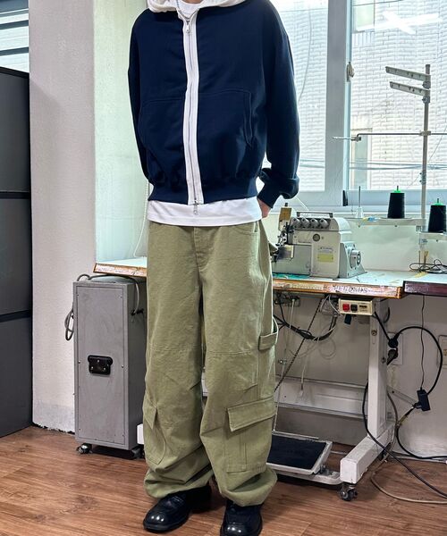9999ARCHIVE(9999アーカイブ)の「Oblique Pocket Wide Cargo Pants(その他パンツ・レディース・カーキ・FREE/3/2)」の10枚目の写真