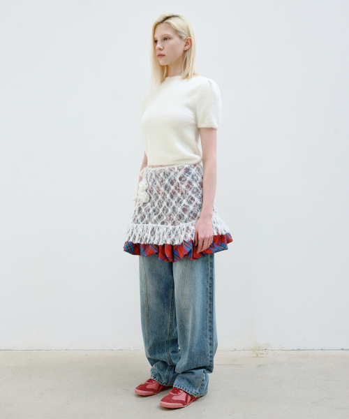 AOPT(アオプト)の「FLOWER LACE LAYERED SKIRT - WHITE(スカート・レディース・その他・ONE SIZE)」の4枚目の写真