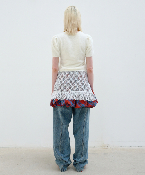 AOPT(アオプト)の「FLOWER LACE LAYERED SKIRT - WHITE(スカート・レディース・その他・ONE SIZE)」の5枚目の写真