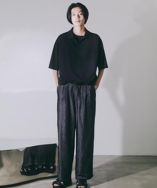 tk.TAKEO KIKUCHI（ティーケータケオキクチ）の「【セットアップ対応】ライトシャインシャンブレーパンツ（その他パンツ・メンズ・ブラック/ブルー系その他・03/02）」の5枚目の写真
