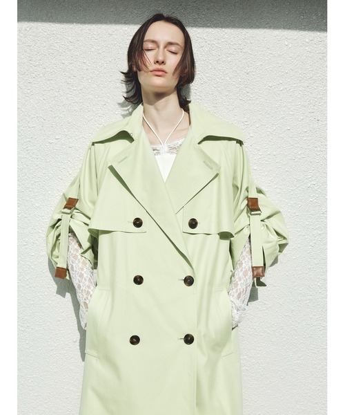 FRAY I.D(フレイアイディー)の「ドロストギャザーレーストップス(Tシャツ/カットソー・レディース・ホワイト/ピンク/ブラック・F)」の16枚目の写真