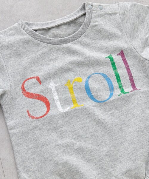 CIAOPANIC TYPY(チャオパニックティピー)の「【BABY】ミニ裏毛かすれカラーロゴロンパース(Tシャツ/カットソー・キッズ・サックスブルー/グレー/イエロー・80)」の21枚目の写真