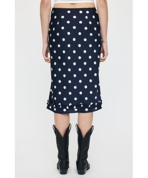 MOUSSY（マウジー）の「【26年SS新作】SATIN DOT スカート（スカート・レディース・ホワイト/ネイビー・2/1）」の9枚目の写真