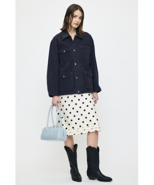 MOUSSY（マウジー）の「【26年SS新作】SATIN DOT スカート（スカート・レディース・ホワイト/ネイビー・2/1）」の17枚目の写真