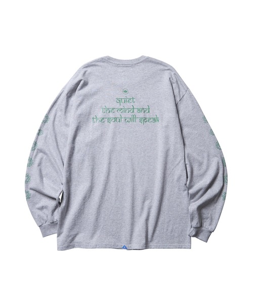 Liberaiders（リベレイダース）の「Liberaiders/リベレイダース CHAKRA L/S TEE フロスト加工 ロングスリーブ Tシャツ 2026年春夏（Tシャツ/カットソー・メンズ・グリーン/グレー・L）」の2枚目の写真
