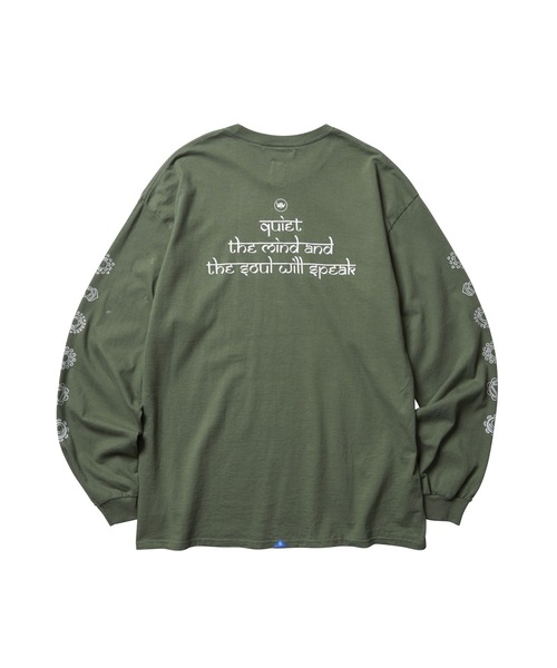 Liberaiders（リベレイダース）の「Liberaiders/リベレイダース CHAKRA L/S TEE フロスト加工 ロングスリーブ Tシャツ 2026年春夏（Tシャツ/カットソー・メンズ・グリーン/グレー・L）」の15枚目の写真