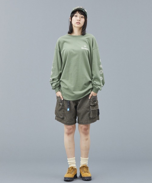 Liberaiders（リベレイダース）の「Liberaiders/リベレイダース CHAKRA L/S TEE フロスト加工 ロングスリーブ Tシャツ 2026年春夏（Tシャツ/カットソー・メンズ・グリーン/グレー・L）」の11枚目の写真