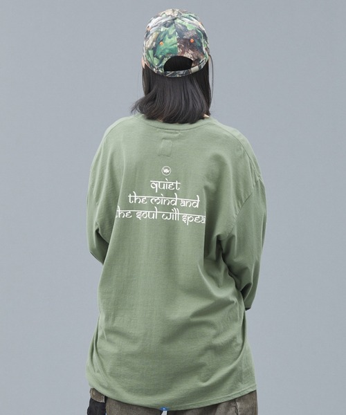 Liberaiders（リベレイダース）の「Liberaiders/リベレイダース CHAKRA L/S TEE フロスト加工 ロングスリーブ Tシャツ 2026年春夏（Tシャツ/カットソー・メンズ・グリーン/グレー・L）」の12枚目の写真