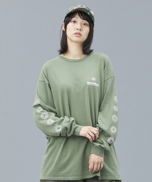 Liberaiders（リベレイダース）の「Liberaiders/リベレイダース CHAKRA L/S TEE フロスト加工 ロングスリーブ Tシャツ 2026年春夏（Tシャツ/カットソー・メンズ・グリーン/グレー・L）」の14枚目の写真