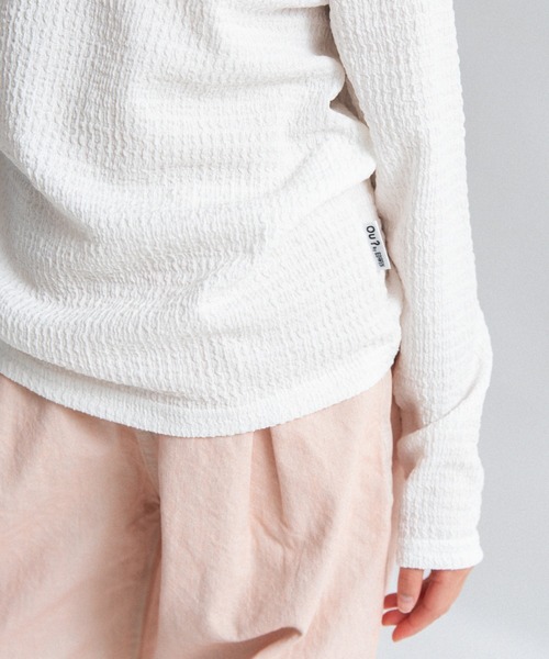 EDWIN（エドウィン）の「【Ou? by EDWIN】ぽこぽこ長袖Tシャツ（Tシャツ/カットソー・キッズ・サックスブルー/オフホワイト/ブラック・90/100/110/130/140/120/150）」の20枚目の写真