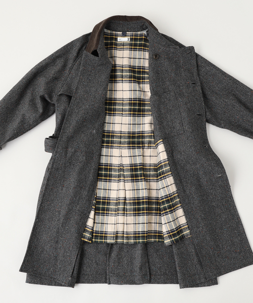 セール】ts(s) / ティーエスエス Color Neps Tweed Trench Coat