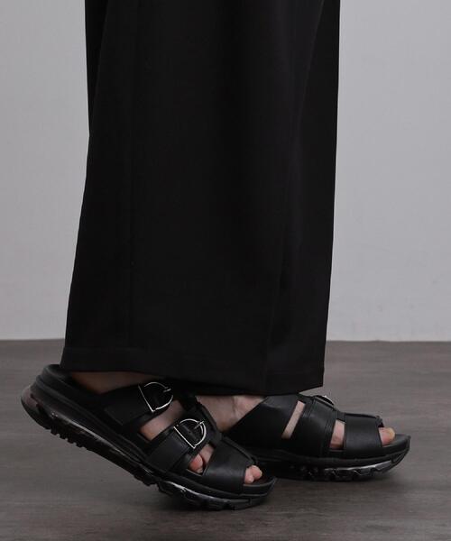 tk.TAKEO KIKUCHI（ティーケータケオキクチ）の「【4cmUP】クリアソールアソートサンダル（サンダル・メンズ・ブラック/ブラック系1/ブラック系・75/65/55）」の2枚目の写真