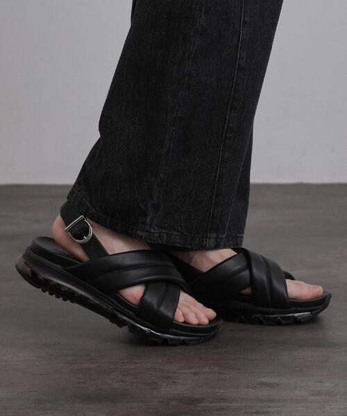 tk.TAKEO KIKUCHI（ティーケータケオキクチ）の「【4cmUP】クリアソールアソートサンダル（サンダル・メンズ・ブラック/ブラック系1/ブラック系・75/65/55）」の3枚目の写真