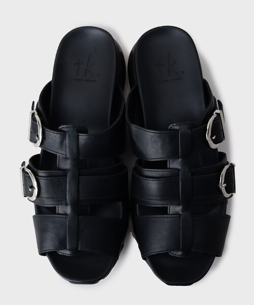 tk.TAKEO KIKUCHI（ティーケータケオキクチ）の「【4cmUP】クリアソールアソートサンダル（サンダル・メンズ・ブラック/ブラック系1/ブラック系・75/65/55）」の7枚目の写真