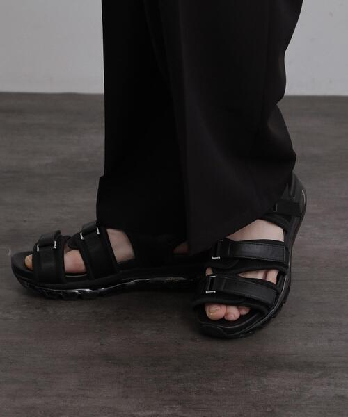 tk.TAKEO KIKUCHI（ティーケータケオキクチ）の「【4cmUP】クリアソールアソートサンダル（サンダル・メンズ・ブラック/ブラック系1/ブラック系・75/65/55）」の15枚目の写真