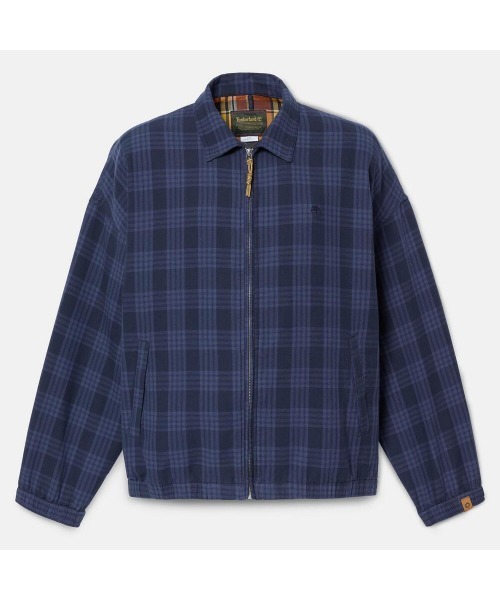 Timberland（ティンバーランド）の「【TOKYO DESIGN COLLECTIVE】ストラザム ボマー プレイド ジャケット ユニセックス（ブルゾン・メンズ・ダークラベンダー・LARGE/XX-LARGE/X-LARGE/SMALL/MEDIUM）」の5枚目の写真