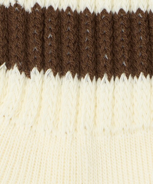 ROTOTO（ロトト）の「＜ROTOTO＞ライン クルー ソックス（ソックス/靴下・メンズ・ダークグリーン/ダークブラウン・M）」の4枚目の写真