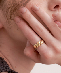 bold rope ring (R002_gold)