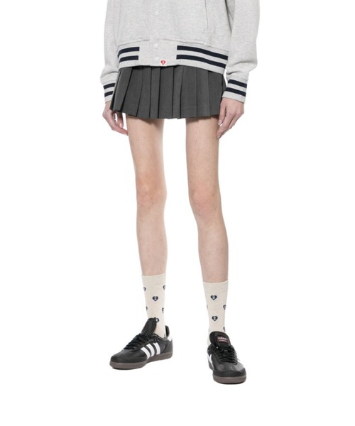 APEE BY A BATHING APE(エイピーバイアベイシングエイプ)の「PLEATED SKIRT(スカート・レディース・グレー/ネイビー・X-SMALL/SMALL)」の6枚目の写真