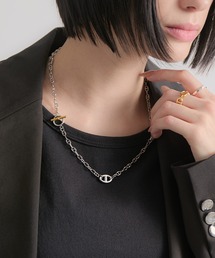 CIASENSE | 2Way Two-tone Anker Chain Necklace / 2wayツートーンアンカーチェーンネックレス(ネックレス)
