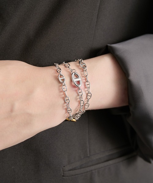 CIASENSE（シアセンス）の「2Way Two-tone Anker Chain Necklace / 2wayツートーンアンカーチェーンネックレス（ネックレス・メンズ・シルバー・FREE）」の10枚目の写真