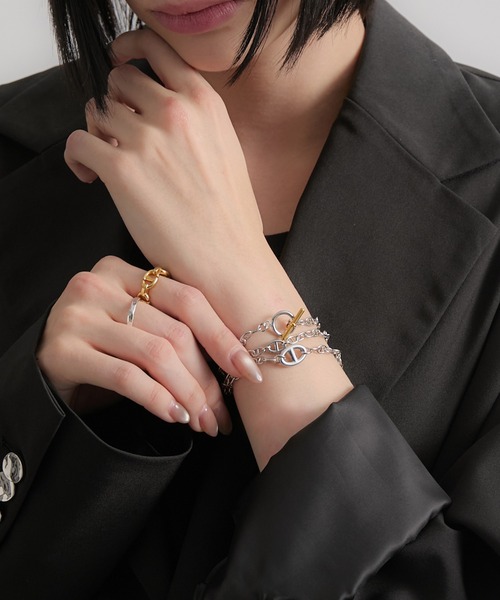 CIASENSE（シアセンス）の「2Way Two-tone Anker Chain Necklace / 2wayツートーンアンカーチェーンネックレス（ネックレス・メンズ・シルバー・FREE）」の12枚目の写真