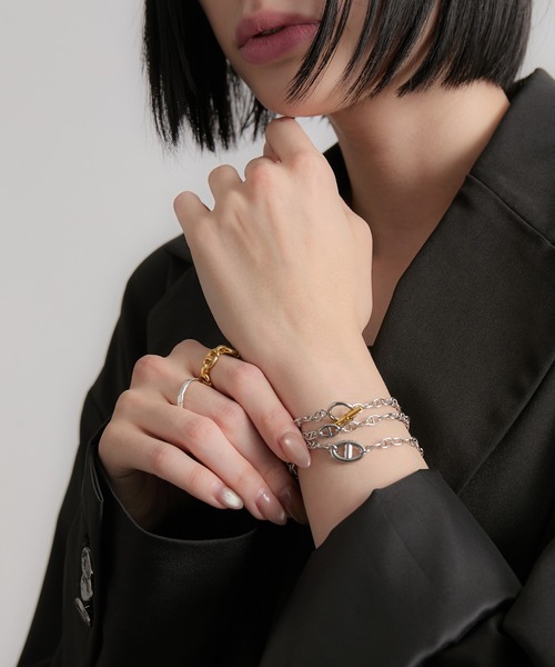 CIASENSE（シアセンス）の「2Way Two-tone Anker Chain Necklace / 2wayツートーンアンカーチェーンネックレス（ネックレス・メンズ・シルバー・FREE）」の13枚目の写真