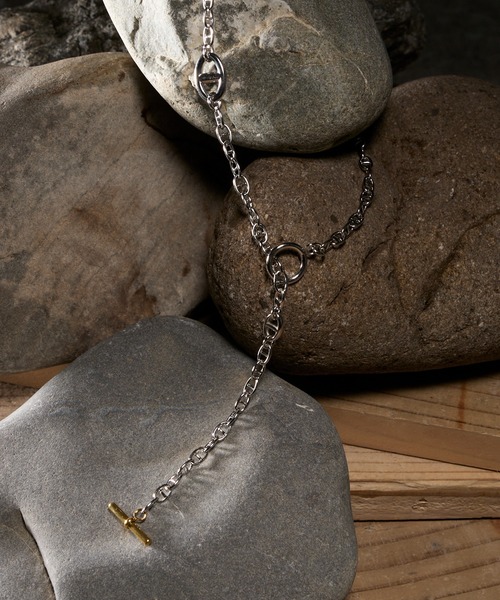 CIASENSE（シアセンス）の「2Way Two-tone Anker Chain Necklace / 2wayツートーンアンカーチェーンネックレス（ネックレス・メンズ・シルバー・FREE）」の16枚目の写真