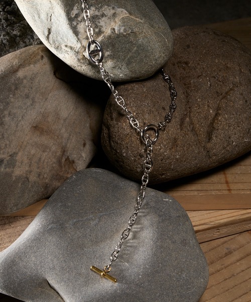 CIASENSE（シアセンス）の「2Way Two-tone Anker Chain Necklace / 2wayツートーンアンカーチェーンネックレス（ネックレス・メンズ・シルバー・FREE）」の17枚目の写真