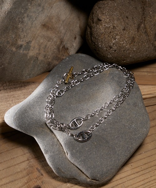 CIASENSE（シアセンス）の「2Way Two-tone Anker Chain Necklace / 2wayツートーンアンカーチェーンネックレス（ネックレス・メンズ・シルバー・FREE）」の14枚目の写真