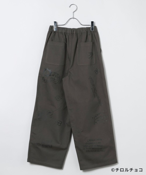 LEPSIM(レプシィム)の「【チロルチョコ×LEPSIM】イラストイージーパンツ 647988(その他パンツ・レディース・アイボリー/チャコールグレー・FREE)」の6枚目の写真